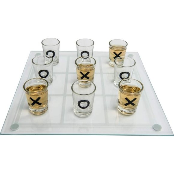 Shot Glass Tic-Tac-Toe Shots Game Drinking Game - Picture 5 of 8